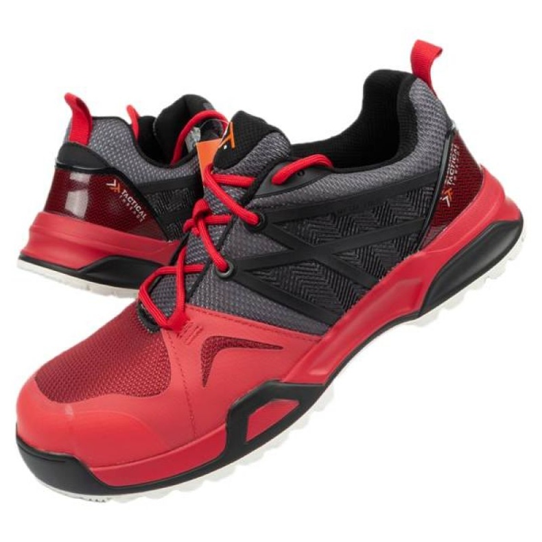 Zapatos de seguridad laboral Regatta Tt Mortify Trainer Trk129 Rojo negro gris 5