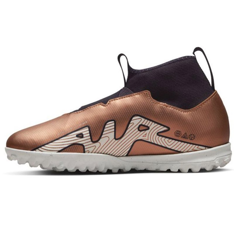 Nike Zoom Mercurial Superfly 9 Academy Qatar Tf Jr DR6053 810 zapatos de fútbol oro, bronce dorado 1