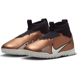 Nike Zoom Mercurial Superfly 9 Academy Qatar Tf Jr DR6053 810 zapatos de fútbol oro, bronce dorado 3