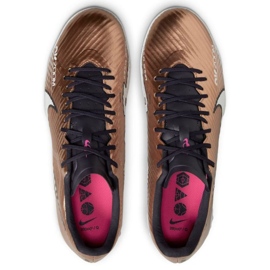 Nike Zoom Mercurial Vapor 15 Academy Qatar Tf M DR5949 810 zapatos de fútbol oro-bronce dorado 2