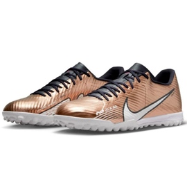Nike Zoom Mercurial Vapor 15 Academy Qatar Tf M DR5949 810 zapatos de fútbol oro-bronce dorado 3