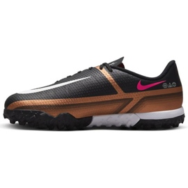 Nike Phantom GT2 Academy Qatar Tf Jr DR6062 810 zapatos de fútbol marrón, negro beiges y marrones 1