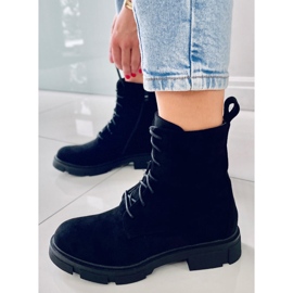 PA1 Trabajadores con cordones de Zoe Black negro 5