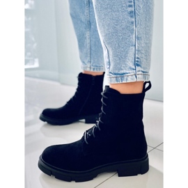 PA1 Trabajadores con cordones de Zoe Black negro 4