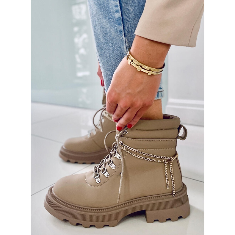 PA1 Botas cazadoras Hudson color albaricoque beige 1