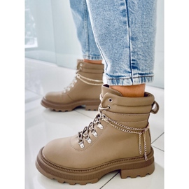 PA1 Botas cazadoras Hudson color albaricoque beige 3