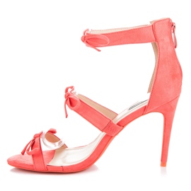 Vices Sandalias de tacón con lazos naranja 2
