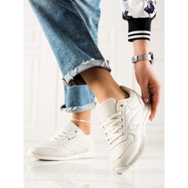 TRENDI Zapatos deportivos clásicos beige 3