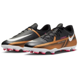 Nike Phantom GT2 Club Qatar FG/MG M DR5968 810 zapatos de fútbol marrón, negro beiges y marrones 3