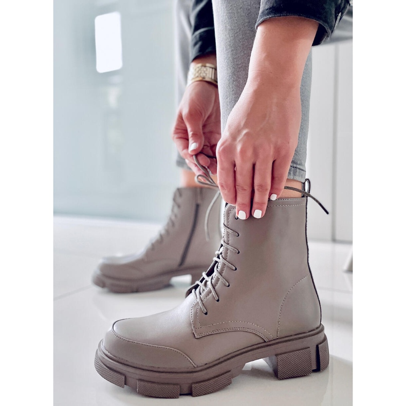 BM Botines con cordones Coley Olive verde 1 BM Botines con cordones Coley Olive verde 1