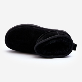 Botas De Nieve Bajas De Gamuza De Moda Negro Nucca 9