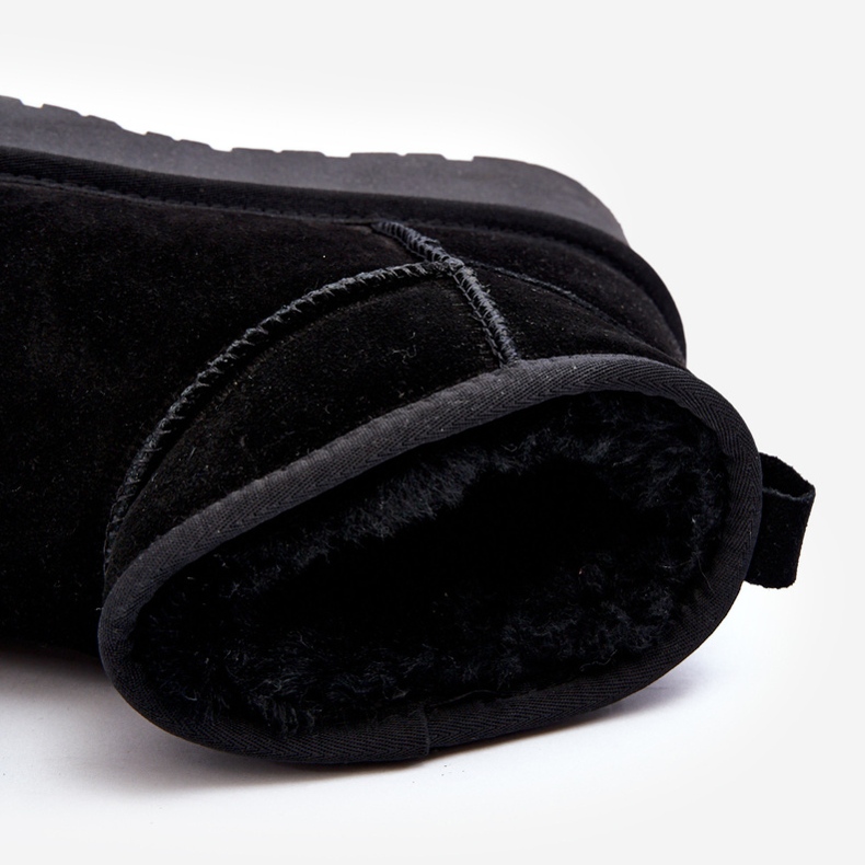 Botas De Nieve Bajas De Gamuza De Moda Negro Nucca 1 Botas De Nieve Bajas De Gamuza De Moda Negro Nucca 1