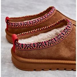 Pantuflas Mujer Ante Piel Camello Buffie marrón 10