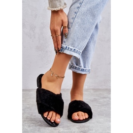 Zapatos De Tacón Plano De Mujer Con Pelo Negro Lussie 1 Zapatos De Tacón Plano De Mujer Con Pelo Negro Lussie 1
