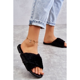 Zapatos De Tacón Plano De Mujer Con Pelo Negro Lussie 2
