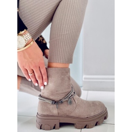 PA1 Botas planas Connie Taupe beige 4