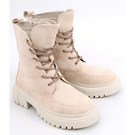 PA1 Botas con cordones ante Roisin Beige 5