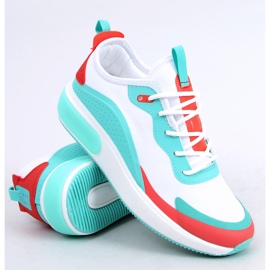 Zapatillas deportivas de mujer blancas YK106 BLANCO / AZUL 7
