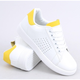 Deportivas blancas y amarillas de mujer LV101P Yellow blanco 7