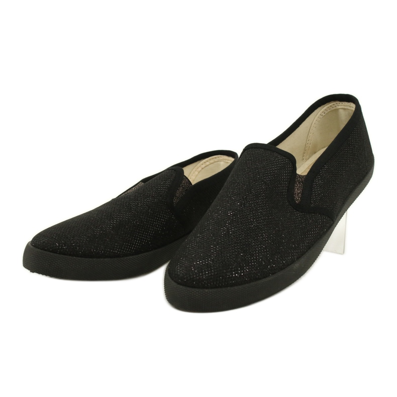 Sabatina Zapatillas slip-on brillo negro DMC-15 2
