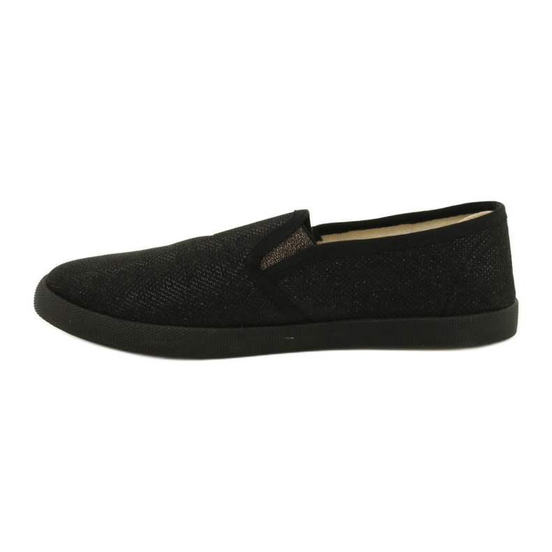 Sabatina Zapatillas slip-on brillo negro DMC-15 1