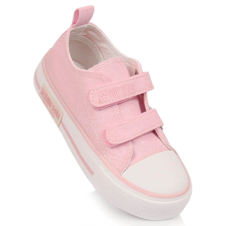 Deportivas de niña con velcro rosa empolvado Big Star KK374083 1