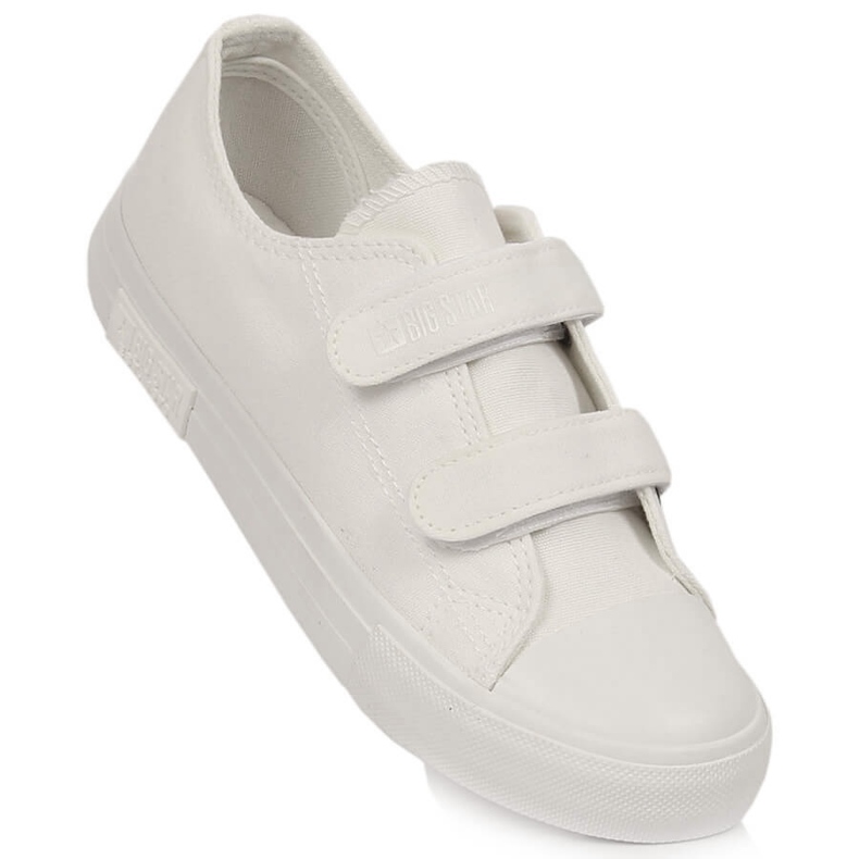 Deportivas infantiles con velcro blanco Big Star KK374086 1
