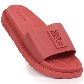 Chanclas mujer plataforma rojo Big Star LL274430 1