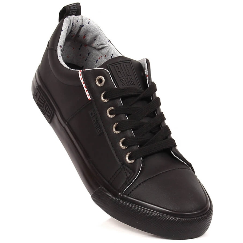 Deportivas negras de ecopiel Big Star KK274006 negro 1
