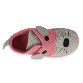 Calzado infantil befado 526P104 rosado gris 3