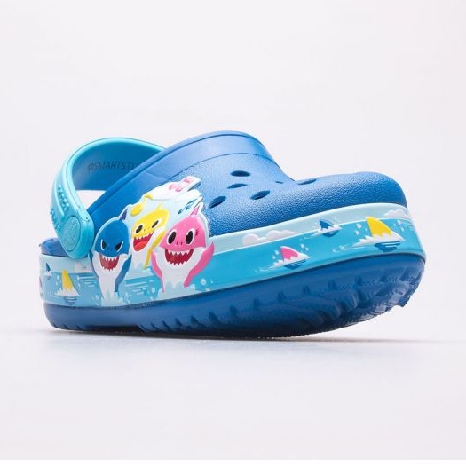 Crocs Fl Babyshark Band Clog T Jr 207066-4JL azul 1 Crocs Fl Babyshark Band Clog T Jr 207066-4JL azul 1