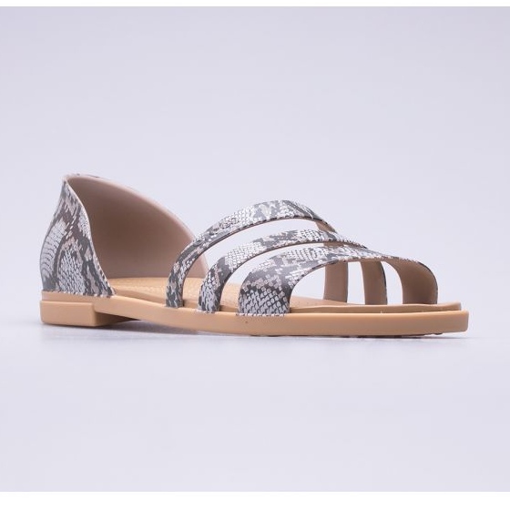 Crocs Tulum Sandalias planas abiertas W 206109-15W beige marrón 1