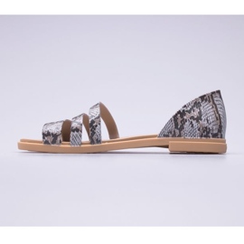 Crocs Tulum Sandalias planas abiertas W 206109-15W beige marrón 5