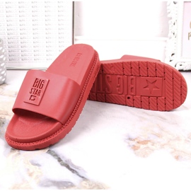 Chanclas mujer plataforma rojo Big Star LL274430 4
