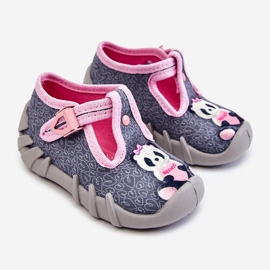 BEFADO S.A. Zapatos Pantuflas Befado Pandy 110P470 Gris-Rosa rosado 1