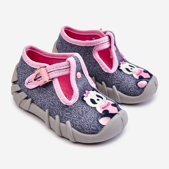 BEFADO S.A. Zapatos Pantuflas Befado Pandy 110P470 Gris-Rosa 1