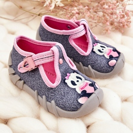 BEFADO S.A. Zapatos Pantuflas Befado Pandy 110P470 Gris-Rosa rosado 3
