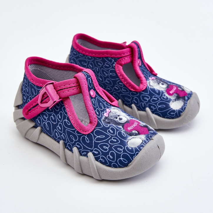 BEFADO S.A. Zapatos Pantuflas Befado Oso 110P469 Marino-Rosa azul marino rosado 1