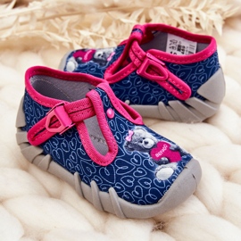 BEFADO S.A. Zapatos Pantuflas Befado Oso 110P469 Marino-Rosa azul marino rosado 4