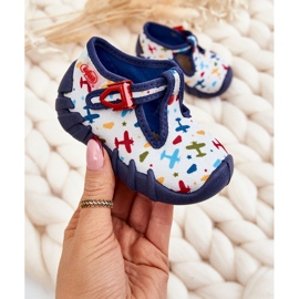 BEFADO S.A. Zapatos Pantuflas Befado Planes 110P463 Blanco y Marino azul marino 6