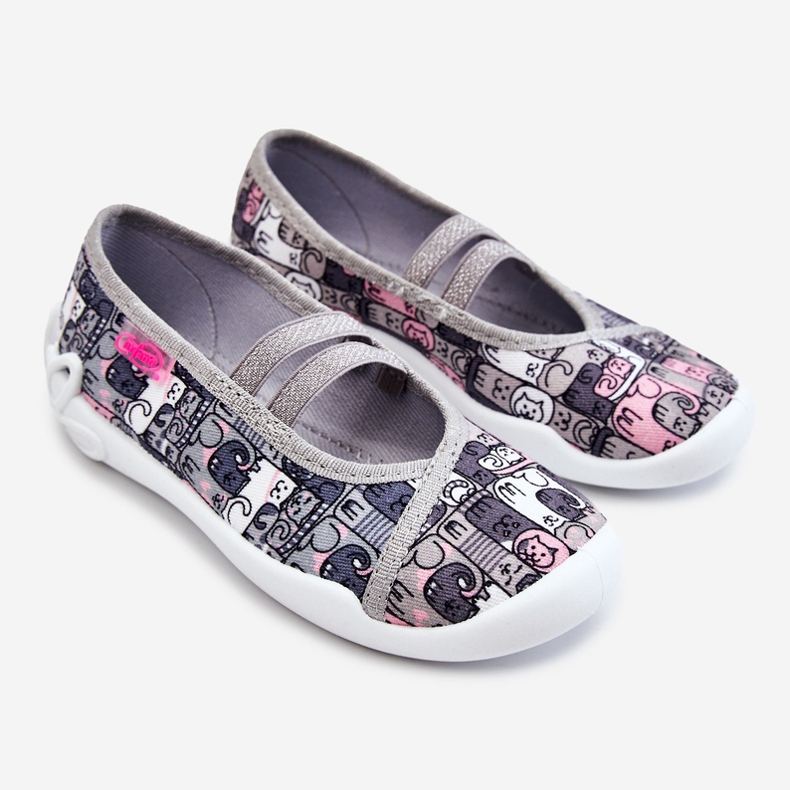 BEFADO S.A. Zapatillas Bailarina Befado Kotki 116X315 Gris-Rosa 1