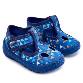 BEFADO S.A. Zapatos Pantuflas Befado Triángulos 533P023 Azul 8