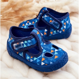 BEFADO S.A. Zapatos Pantuflas Befado Triángulos 533P023 Azul 5