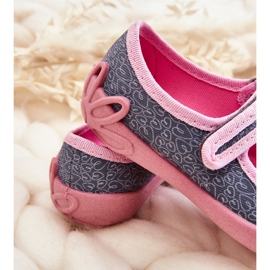 BEFADO S.A. Pantuflas Infantiles Befado Panda 114X506 Gris-Rosa rosado 6