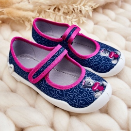 BEFADO S.A. Pantuflas Infantiles Bailarina Befado Oso 114X505 Azul Marino rosado 4