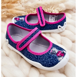 BEFADO S.A. Pantuflas Infantiles Bailarina Befado Oso 114X505 Azul Marino rosado 5