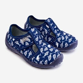 BEFADO S.A. Pantuflas Infantiles Befado Tiburones 010X032 Azul Marino 2