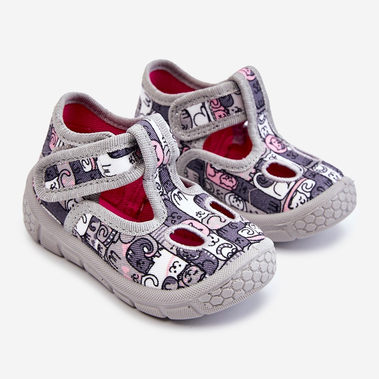 BEFADO S.A. Zapatos Infantiles Zapatillas Befado Kotki 630P001 Gris 1