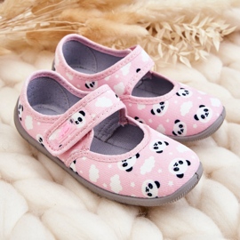 BEFADO S.A. Pantuflas Infantiles Bailarinas Con Velcro Befado Pandy 955X021 Rosa Claro rosado 3