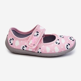 BEFADO S.A. Pantuflas Infantiles Bailarinas Con Velcro Befado Pandy 955X021 Rosa Claro 2